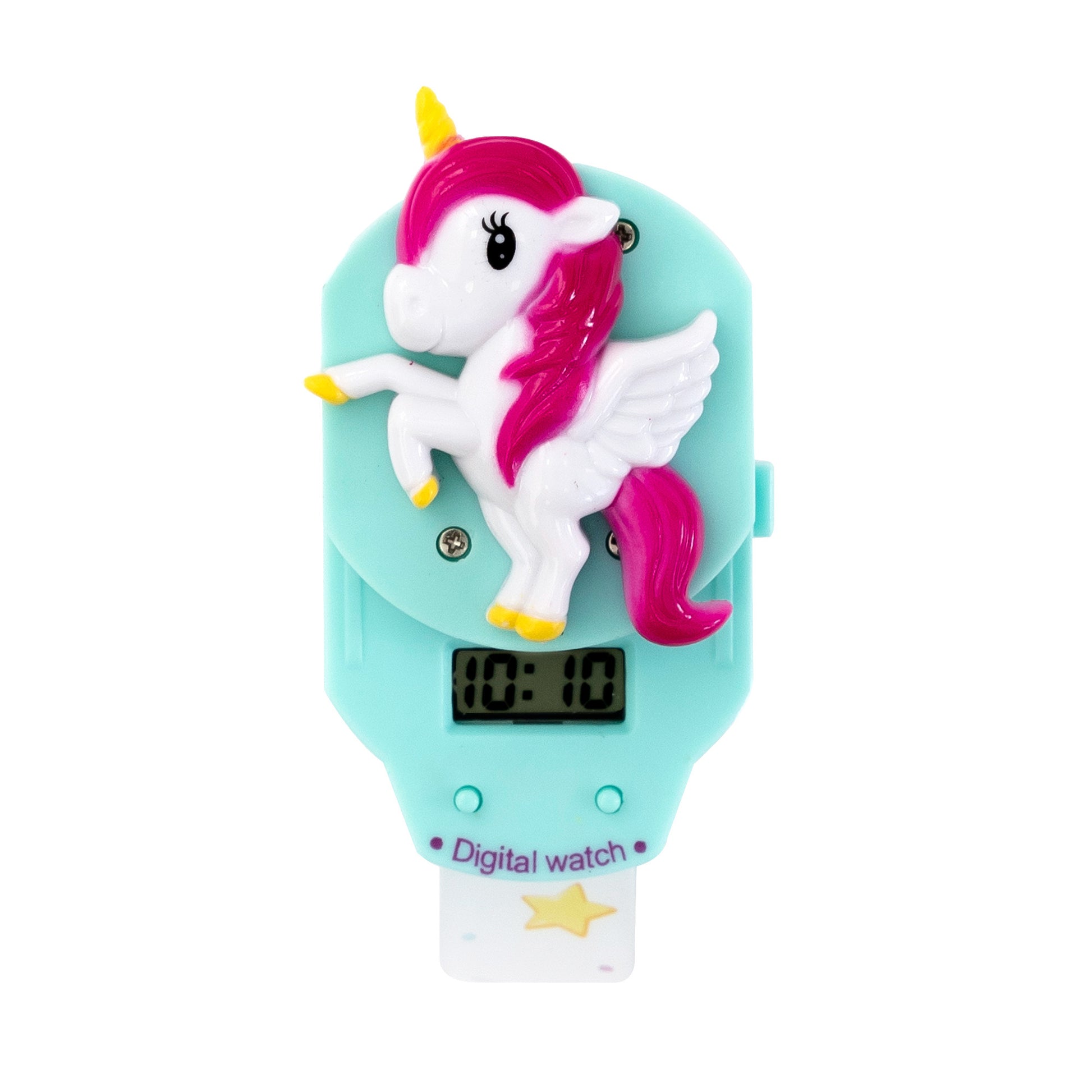 Reloj Zeit Digital  Infantil con Correa de Plástico Color Rosa y Unicornio