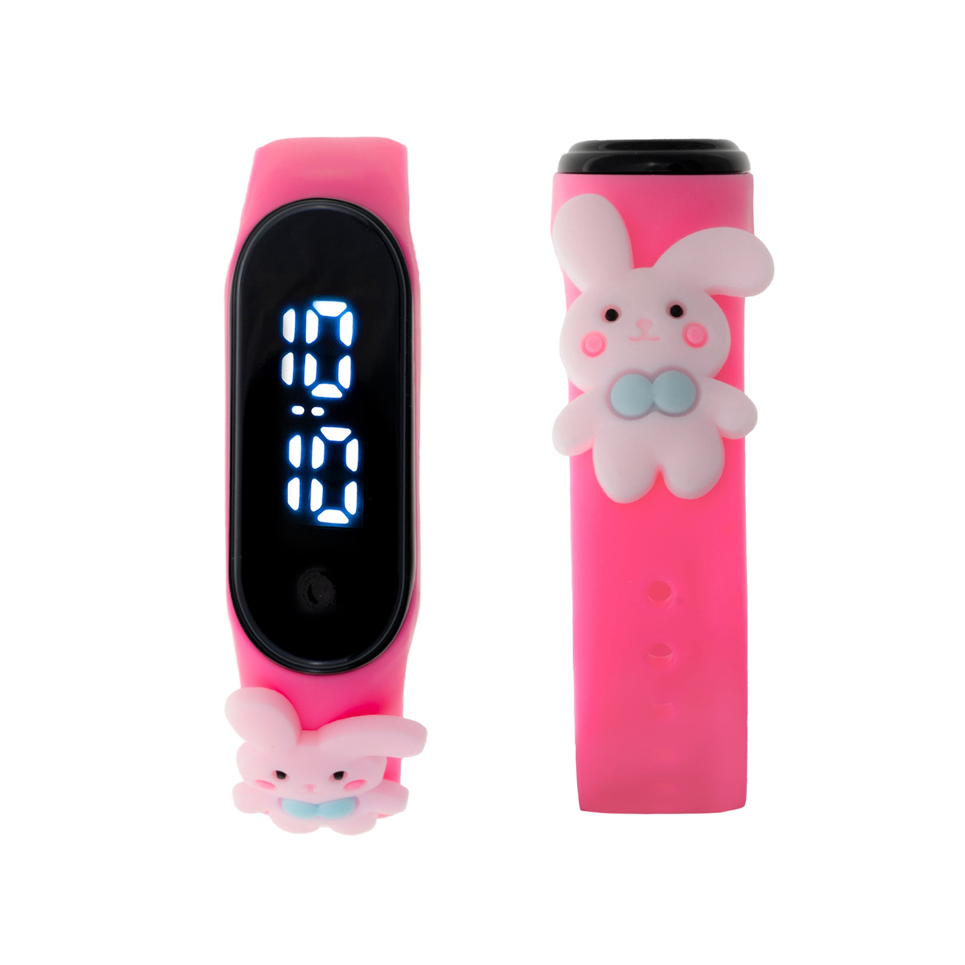 Banda Zeit Digital Caballero Caucho con figuras y Led blanca