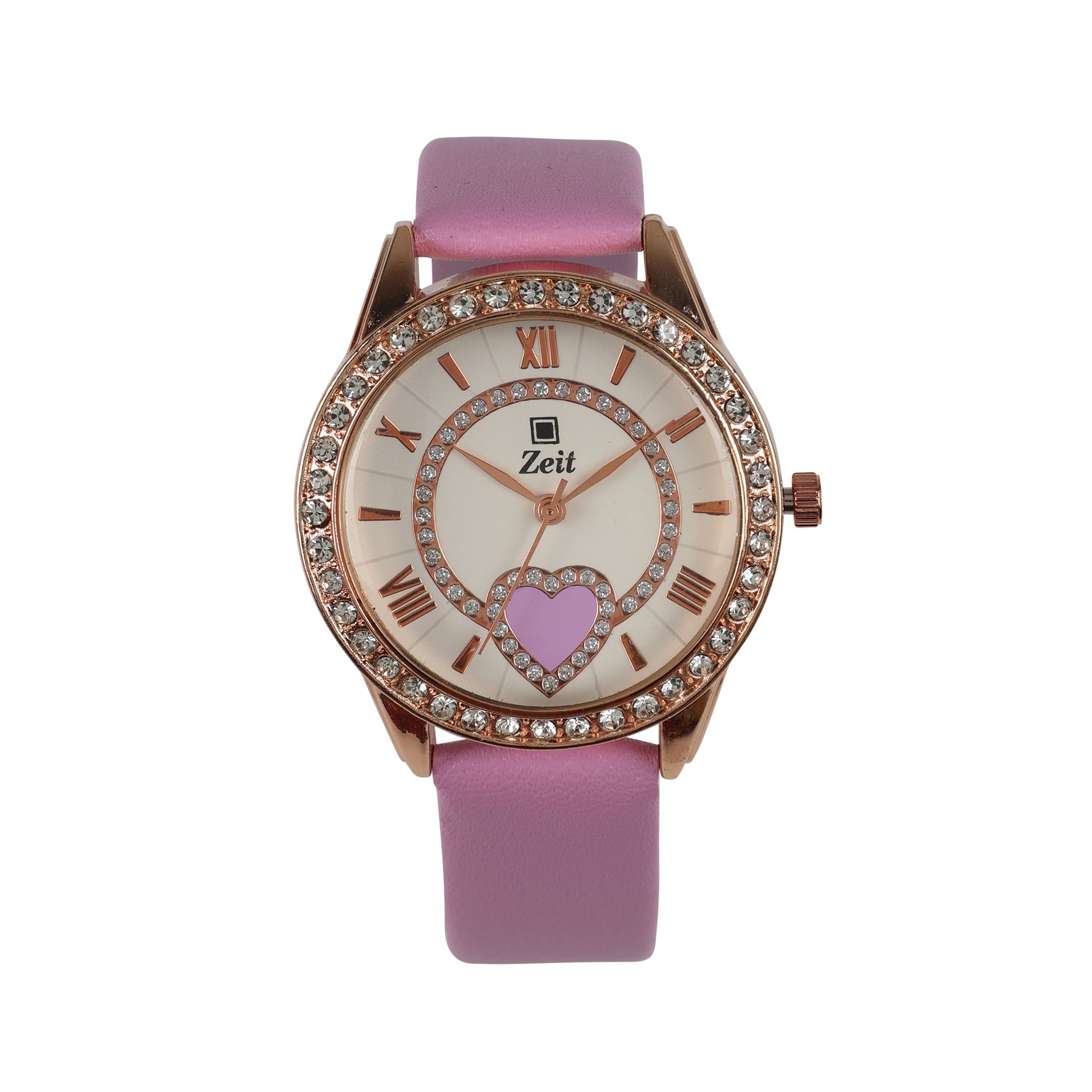 Reloj Zeit Dama con Correa de Tactopiel Bisel con Pedreria