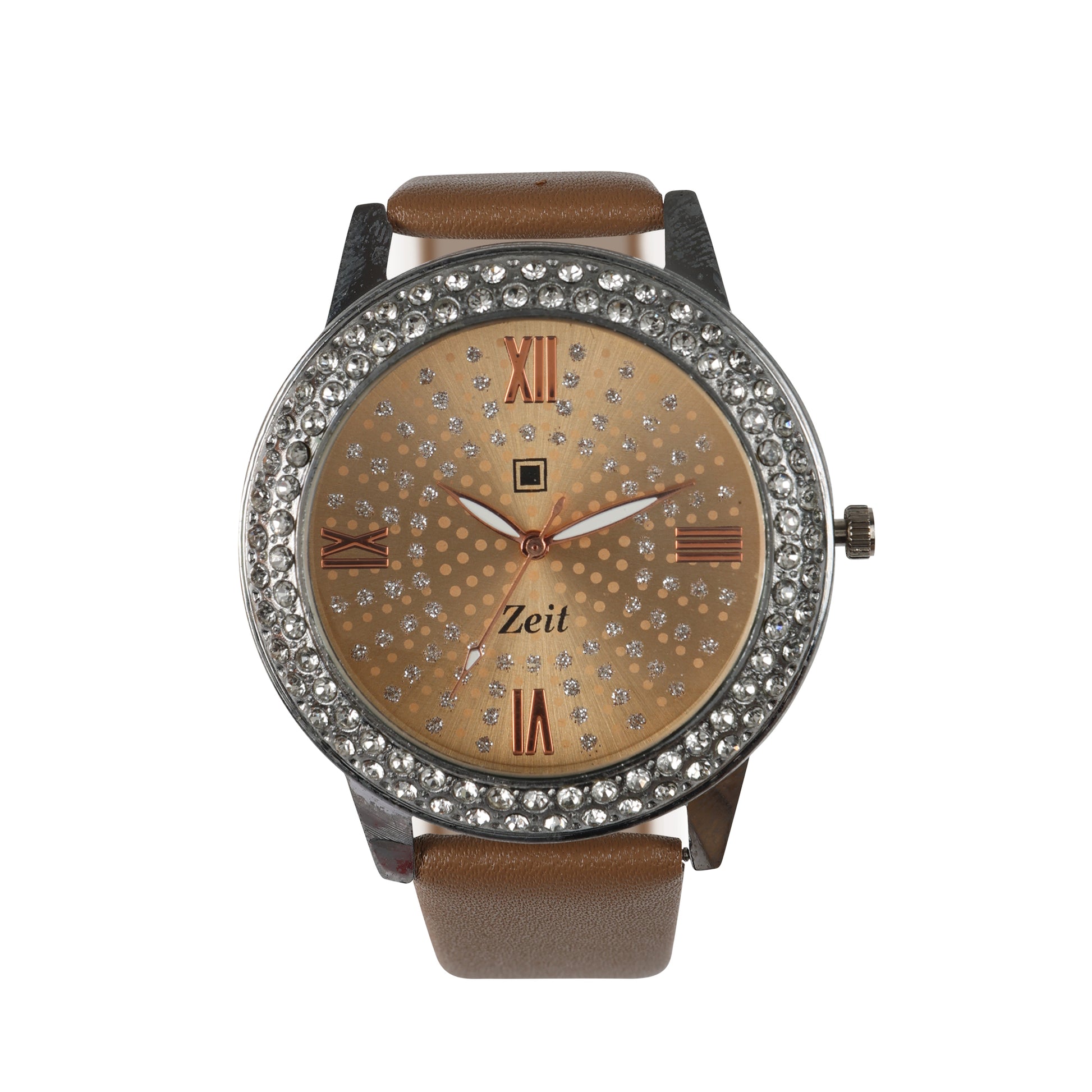 Reloj Zeit Analogo Para Dama Casual Correa De Tactopiel