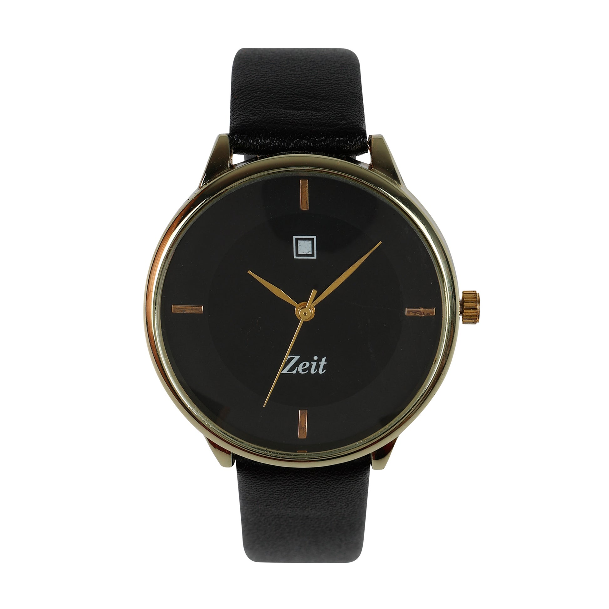 Reloj Zeit Analogo Para Dama Correa de Tactopiel y Caratula con Doble Tono