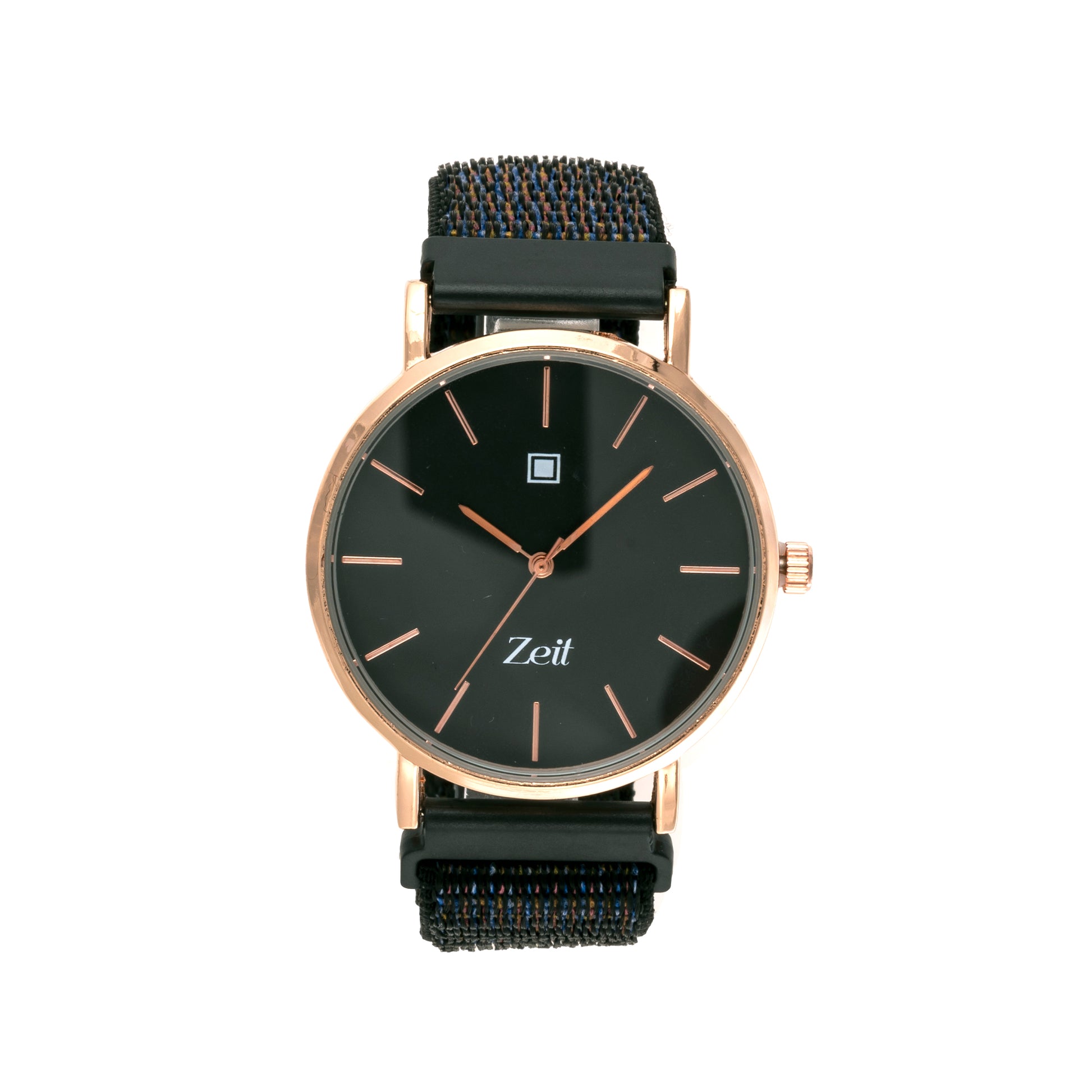 Reloj Zeit Analogo Para Dama Correa De Lona con Fijacion de Broches