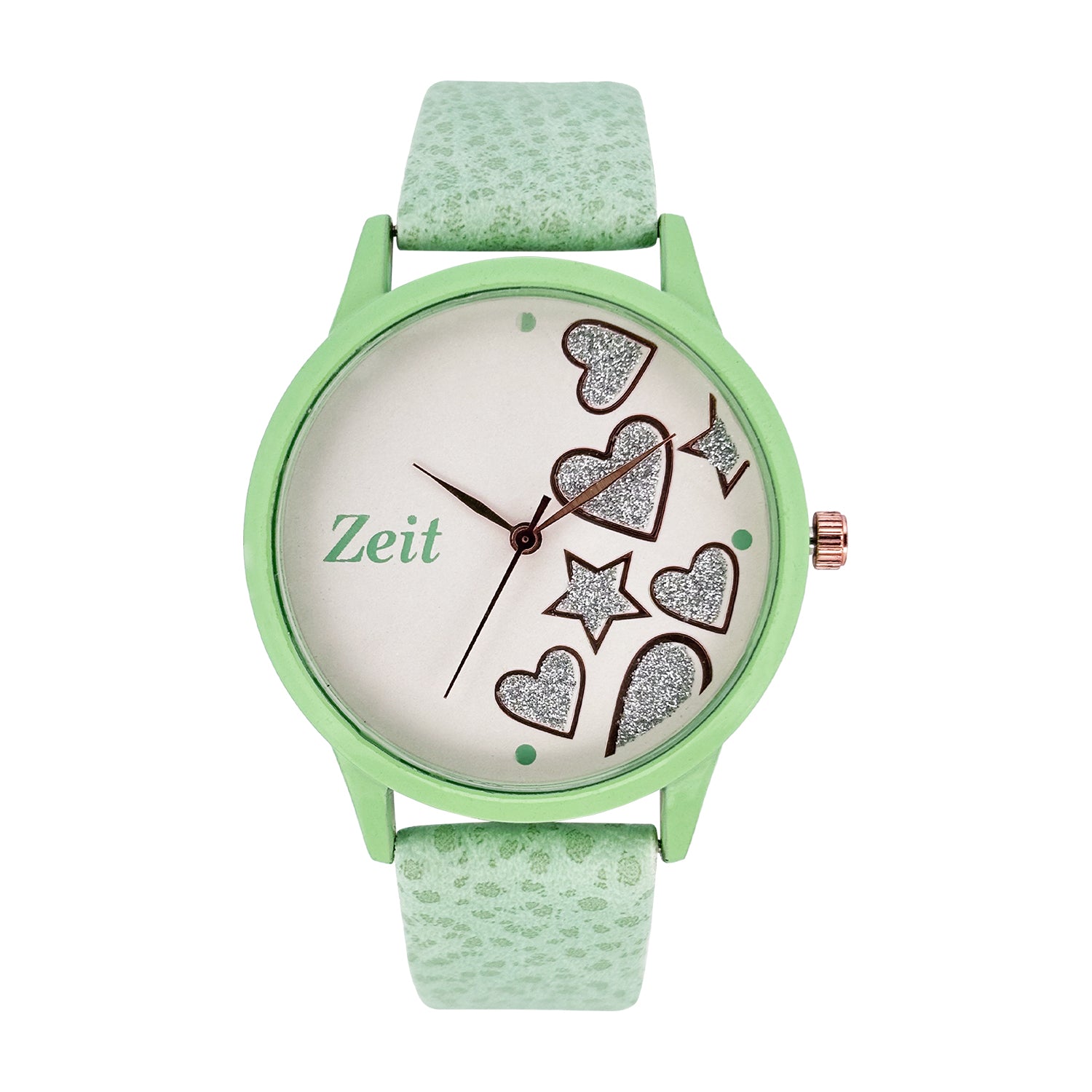 Reloj Zeit Analogo para Dama con Correa de Tacto Piel y Caratula con Figuras