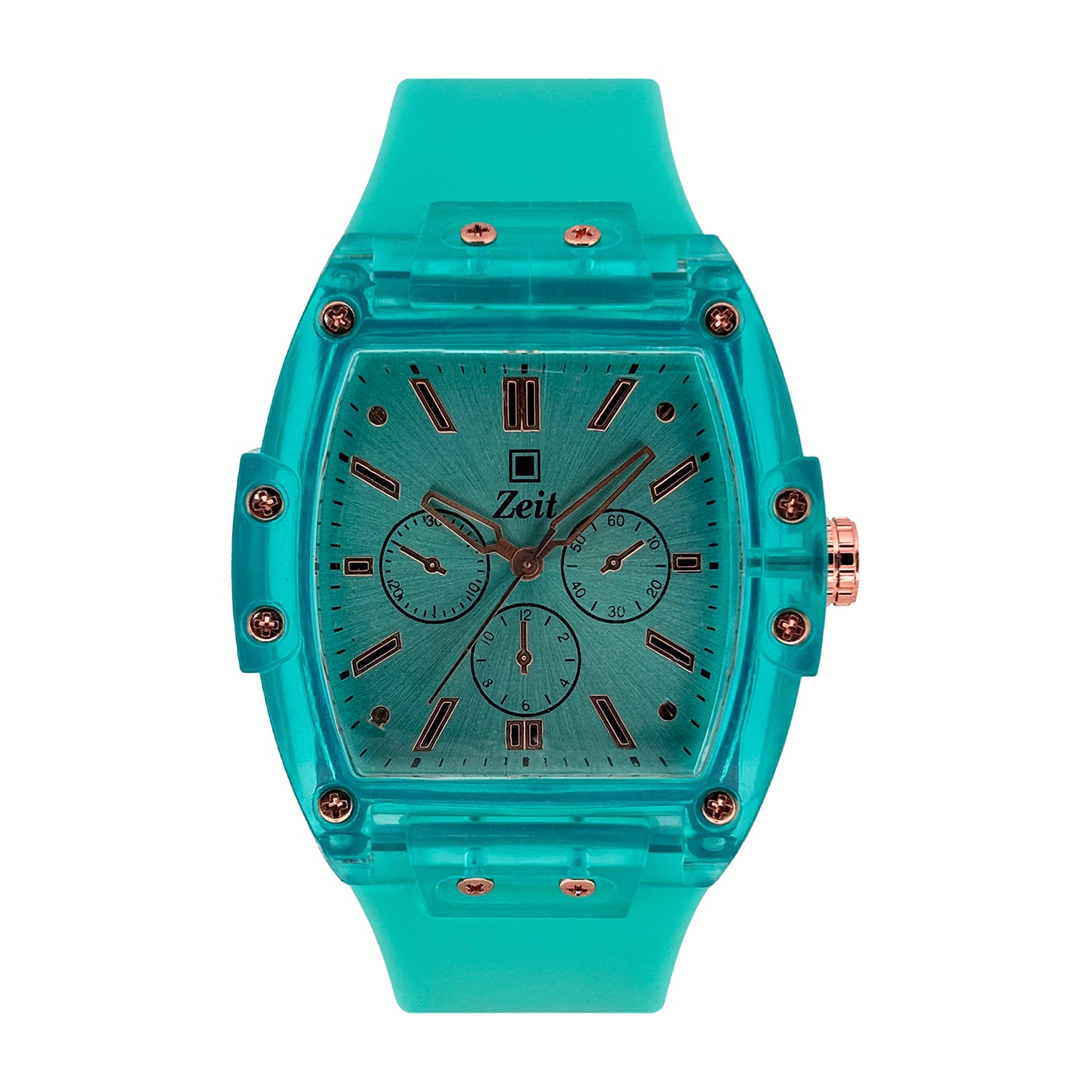 Reloj Zeit Analogo para Dama con Correa de Silicon