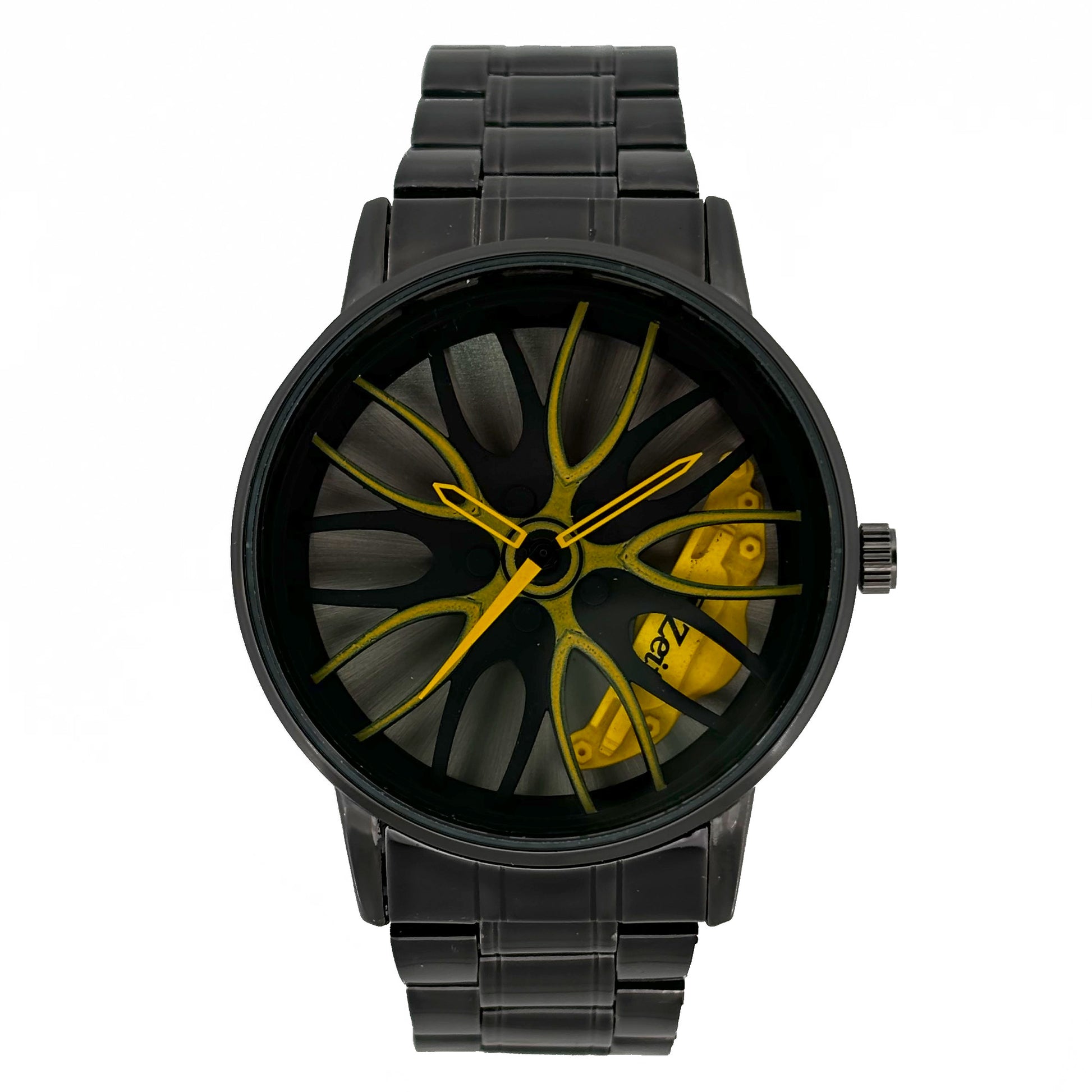 Reloj Zeit Análogo Para Caballero Casual Extensible de Metal y Diseño de Neumático