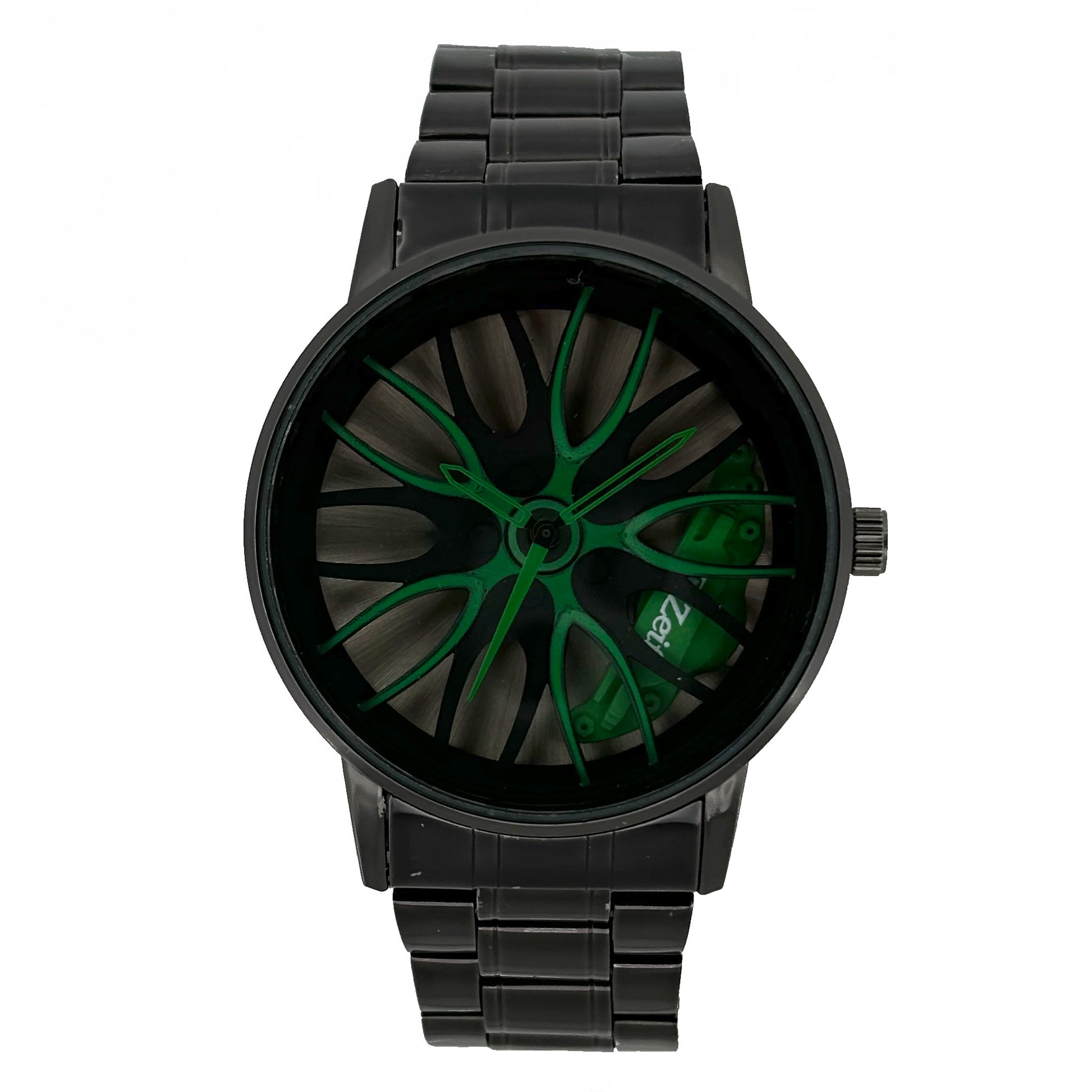 Reloj Zeit Análogo Para Caballero Casual Extensible de Metal y Diseño de Neumático