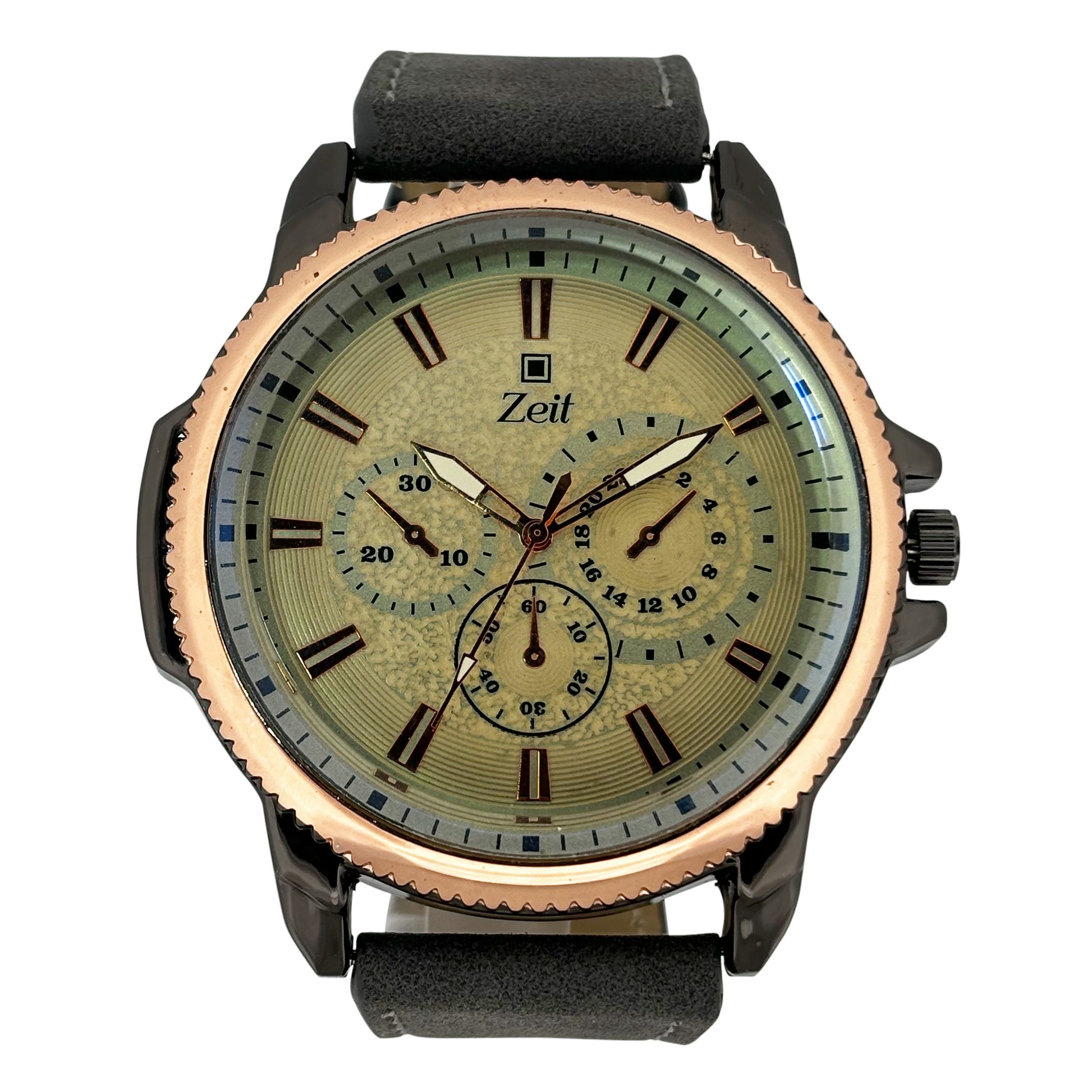 Reloj Zeit Analogo Casual Correa De Tacto Piel para Caballero