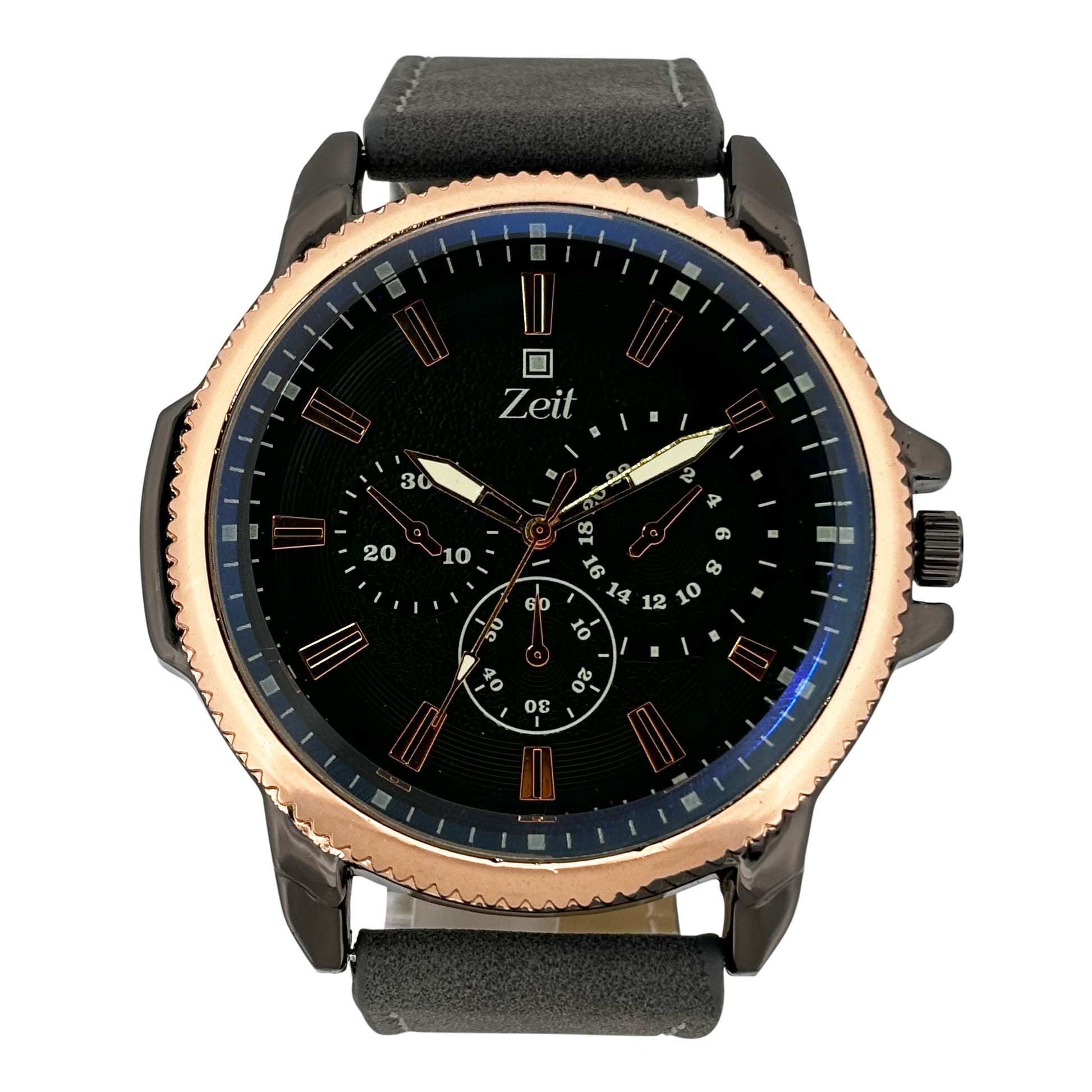 Reloj Zeit Analogo Casual Correa De Tacto Piel para Caballero