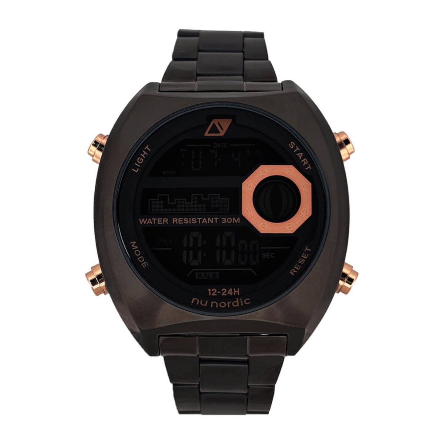 Reloj Nu Nordic Digital con Correa de Metal para Hombre