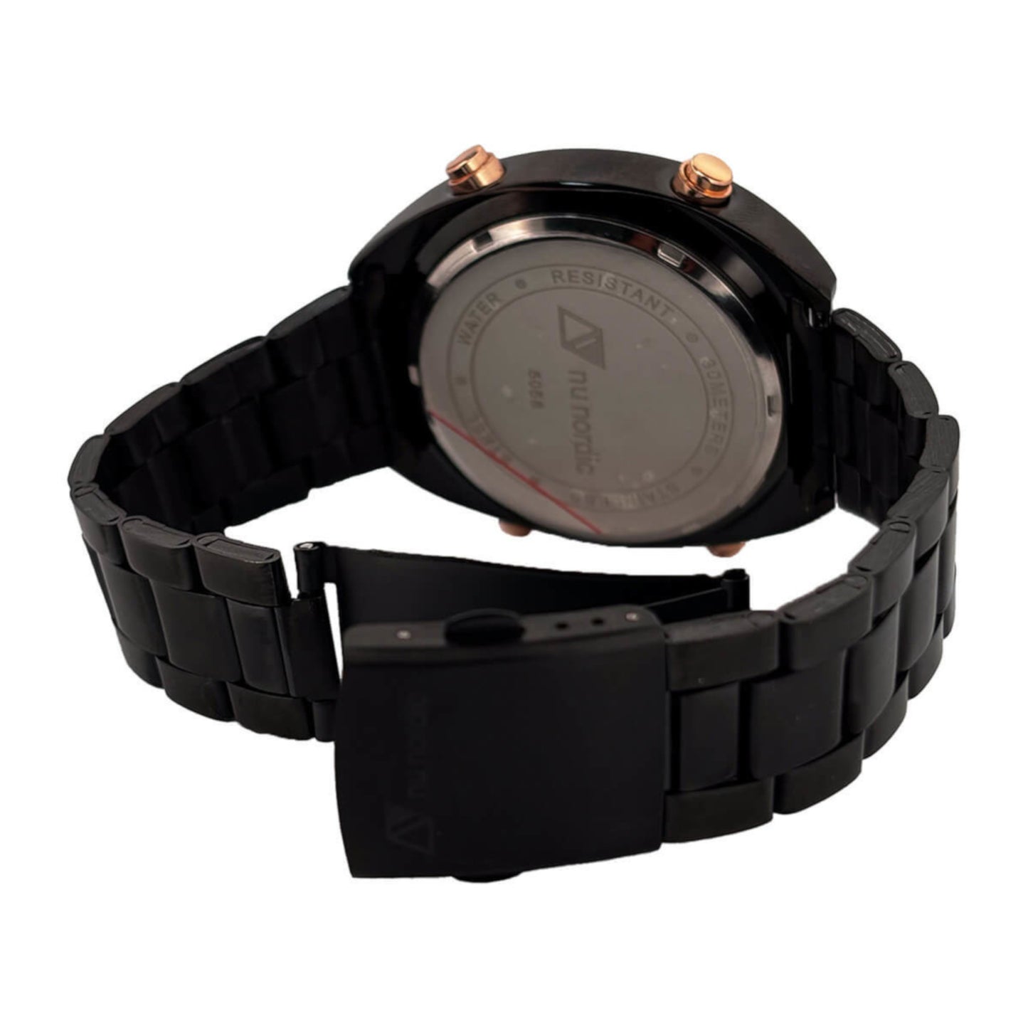 Reloj Nu Nordic Digital con Correa de Metal para Hombre