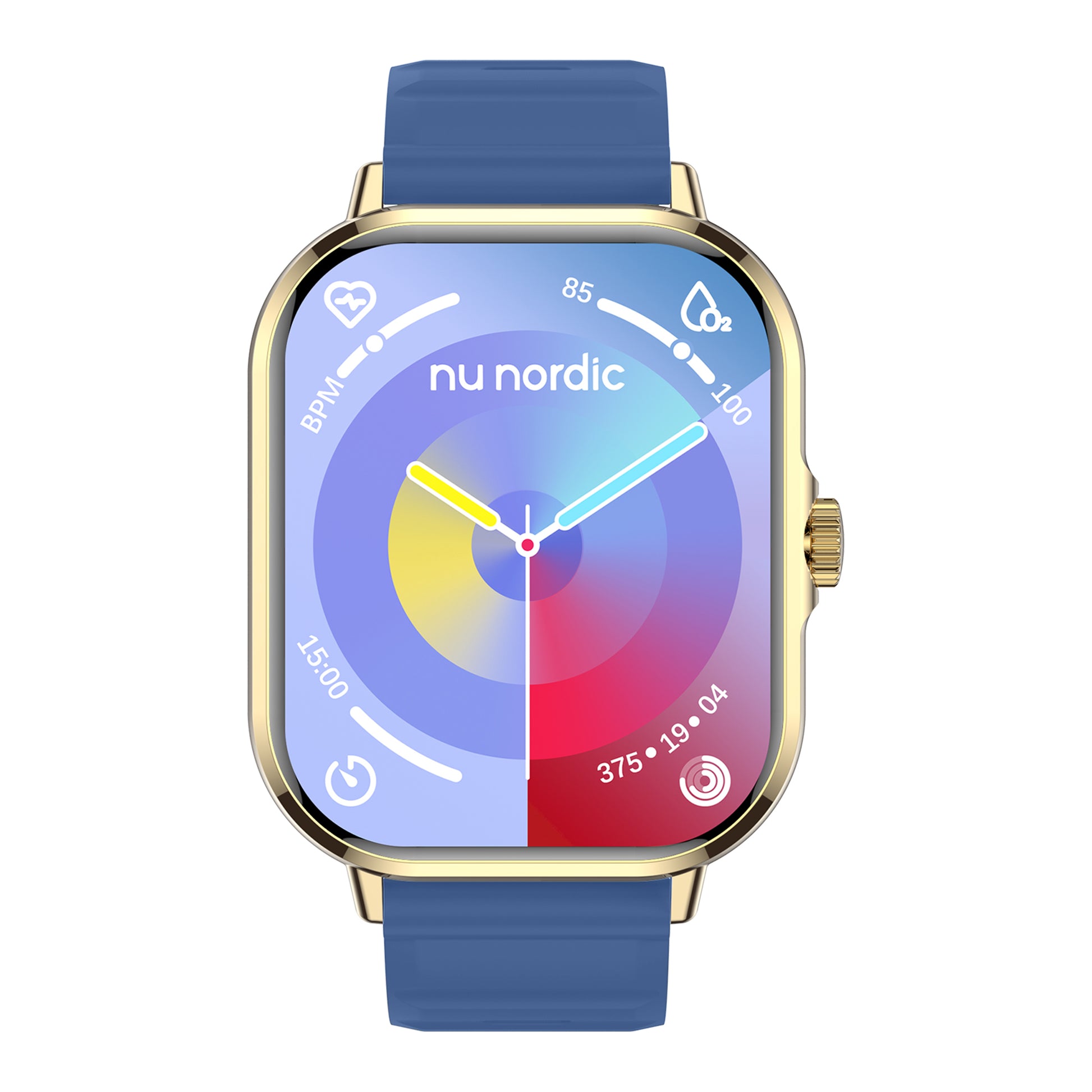 Smartwatch Nu Nordic Sport Travel con Correa de Silicon Azul
