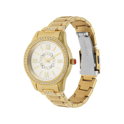 Reloj Análogo Cloe Kora Acero Inoxidable Mujer Dorado