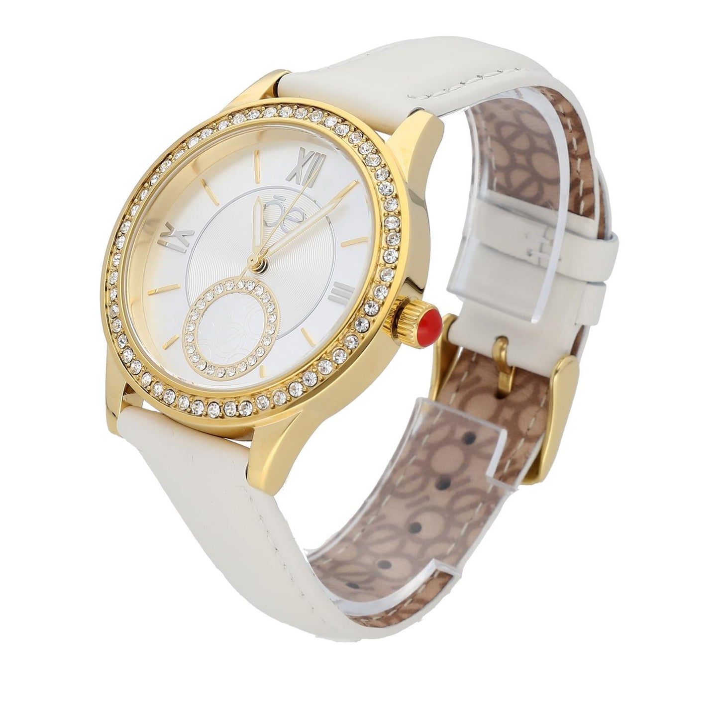 Reloj Cloe Chronos Light Camel Leather Rose Gold Tone