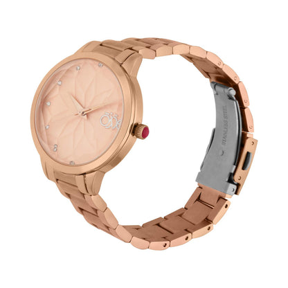 Reloj Análogo Cloe Liv Acero Inoxidable Mujer Dorado