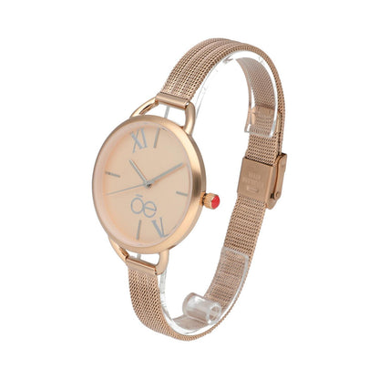 Reloj Cloe Quartz Silvergold Index Gold