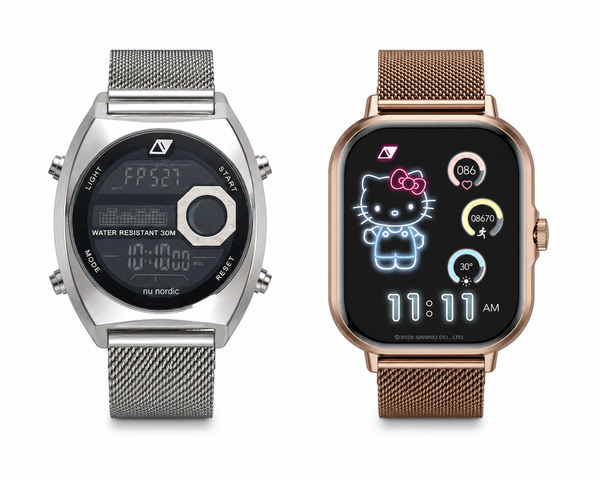 Mejor en pareja | Smartwatch Hello Kitty + Reloj Digital Nu Nordic