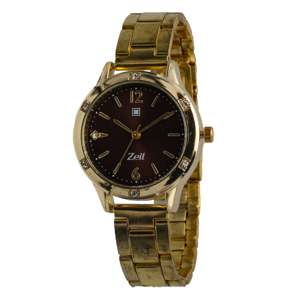 Reloj Analogo Zeit Para Dama Extensible Metal Caja Aleacion y fijacion de Broche
