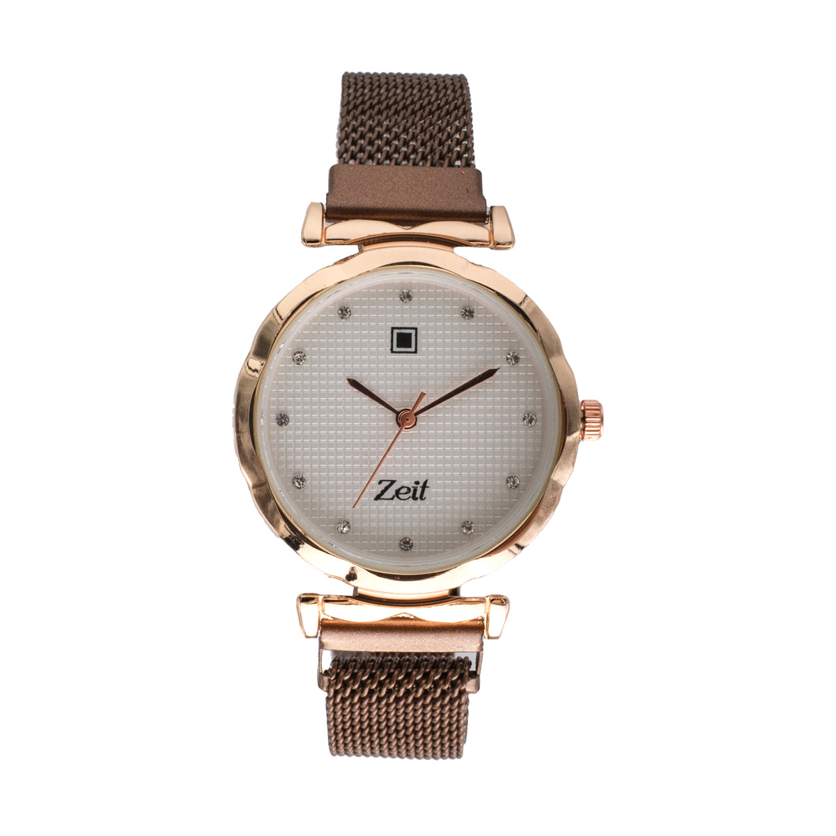 Reloj Analogo Zeit Para Dama Extensible Mesh Caja Aleacion y fijacion de Iman