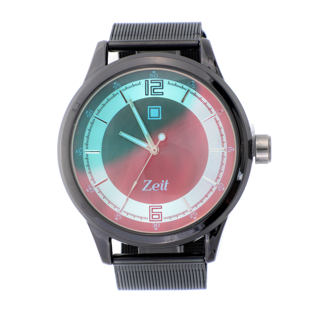 Reloj Analogo Acero Correa Mesh Caratula