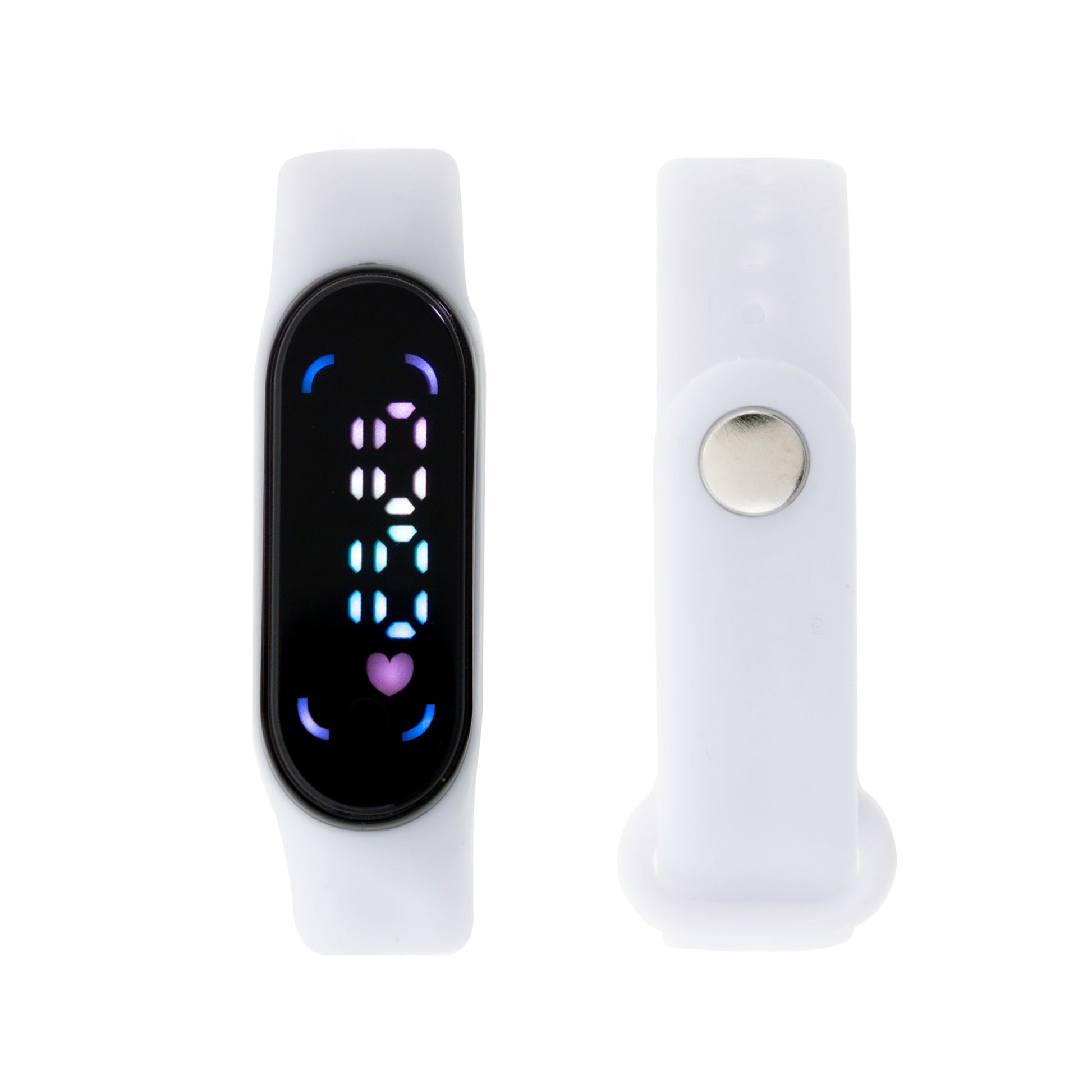 Reloj Zeit Digital Banda Elastico Caja Led
