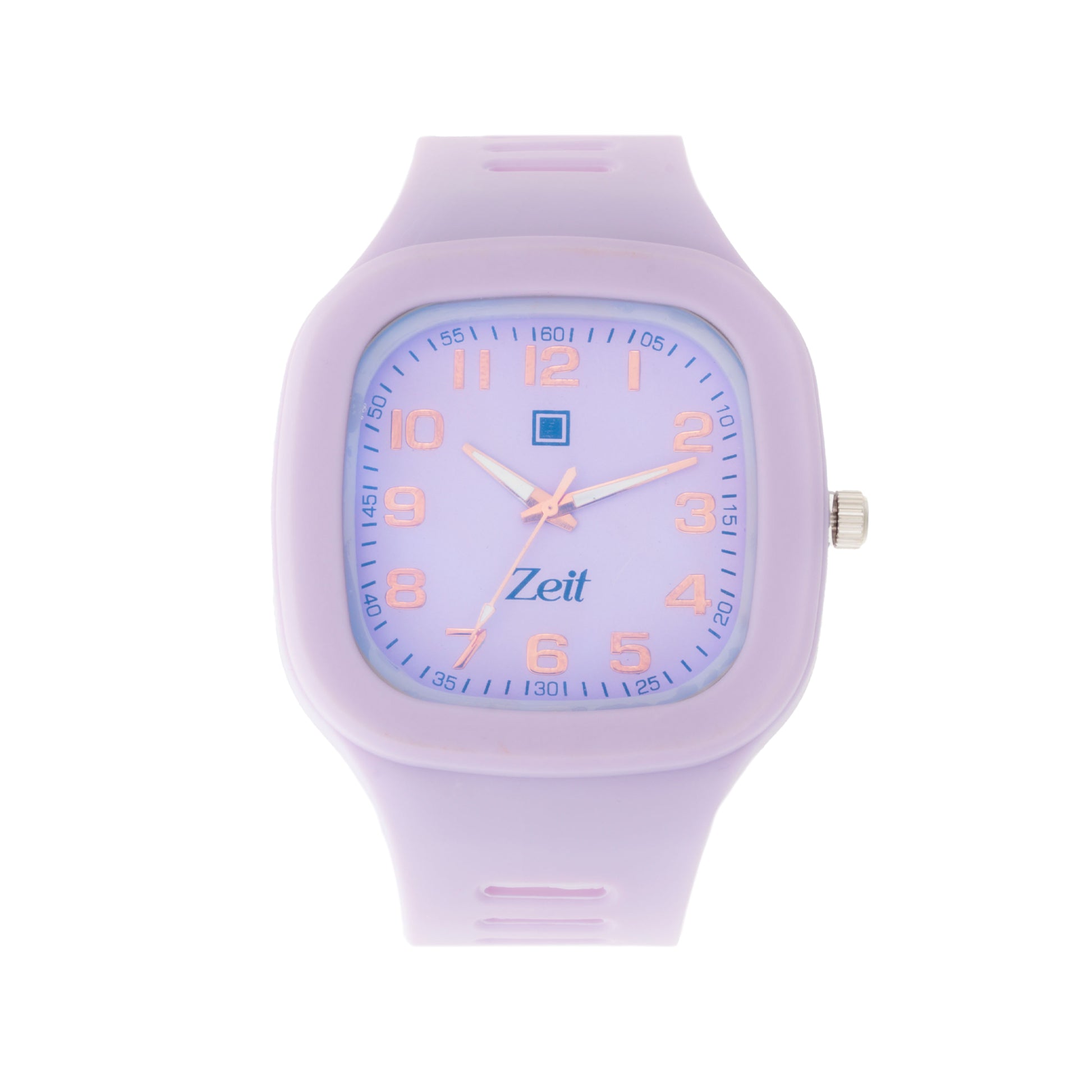 Reloj Zeit Correa Caucho Dama Cuadrado Fondo