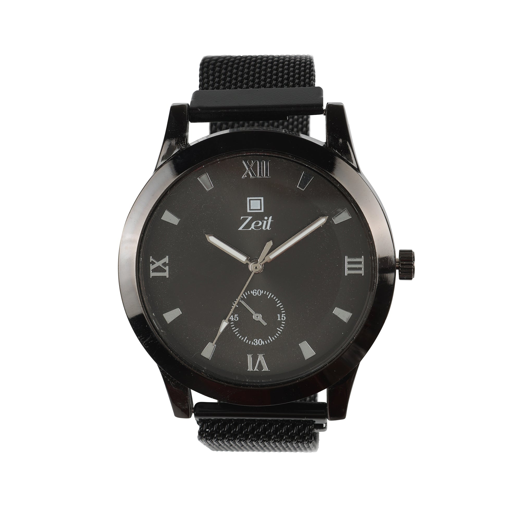 Reloj Zeit Análogo Para Caballero Extensible Metal Mesh
