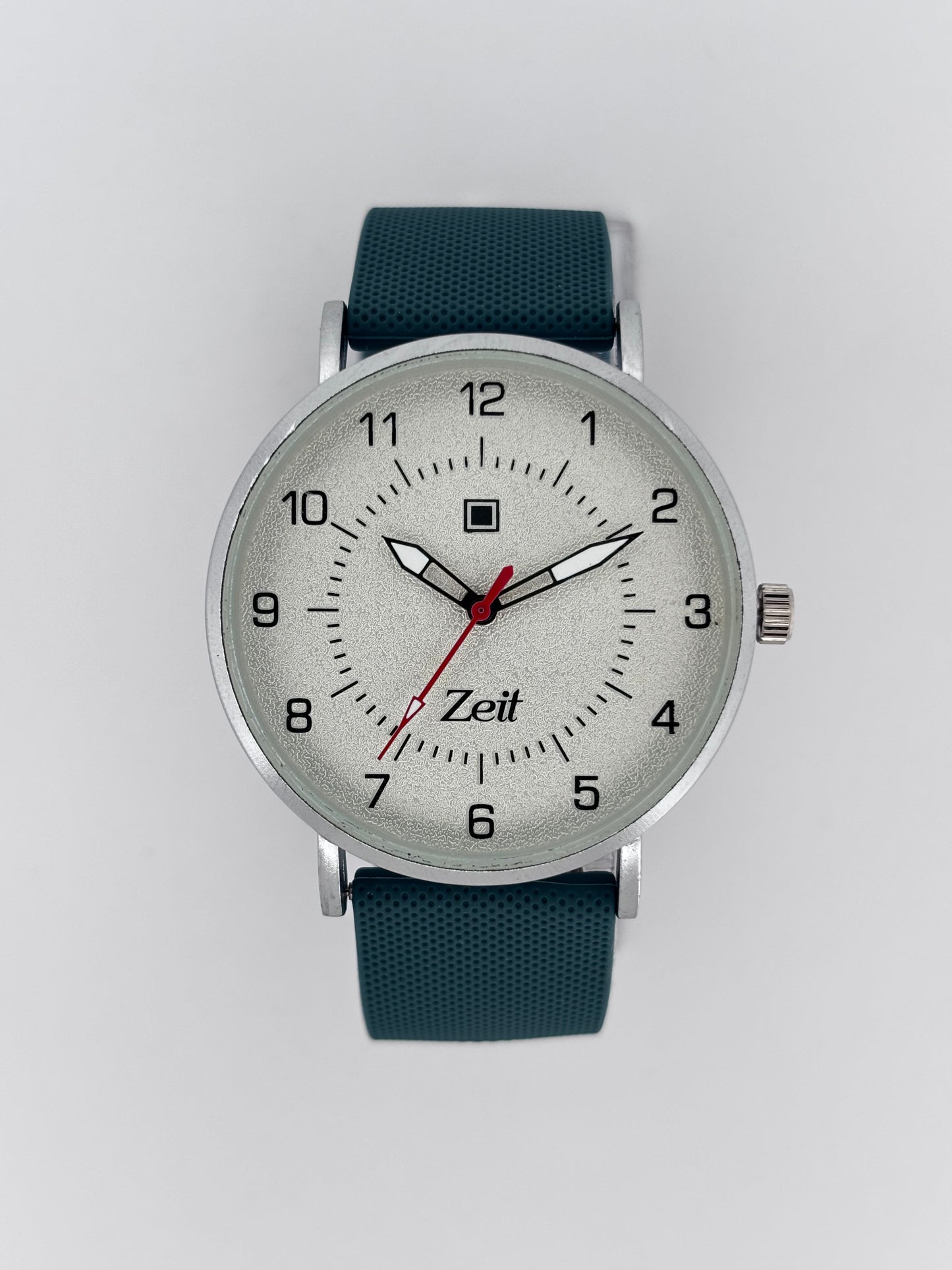 Reloj Zeit Análogo Gris Casual Correa De Silicón caballero