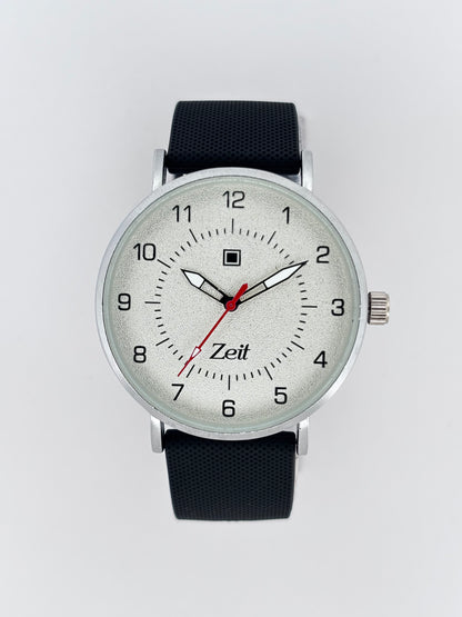 Reloj Zeit Análogo Gris Casual Correa De Silicón caballero