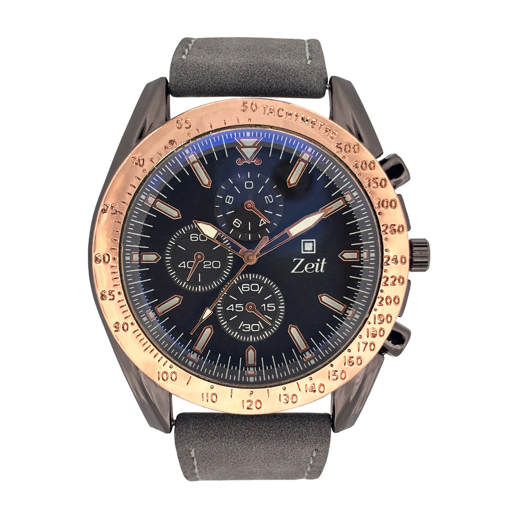 Reloj Zeit Analogo Casual Correa De Tacto Piel para Caballero similador en Biselk
