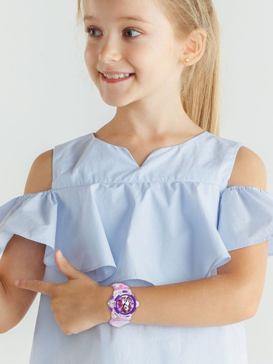 Reloj Infantil Análogo Luminoso | Unicornio | Correa de Silicón 3D