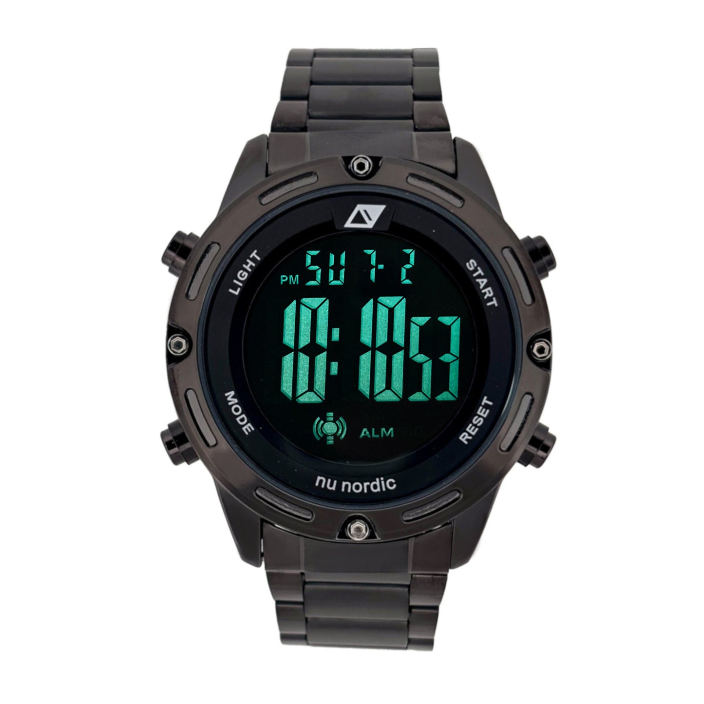 Reloj Nu Nordic Digital con Correa de Metal para Hombre