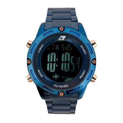 Reloj Nu Nordic Digital con Correa de Metal para Hombre