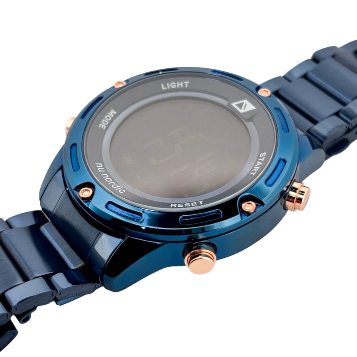 Reloj Nu Nordic Digital con Correa de Metal para Hombre