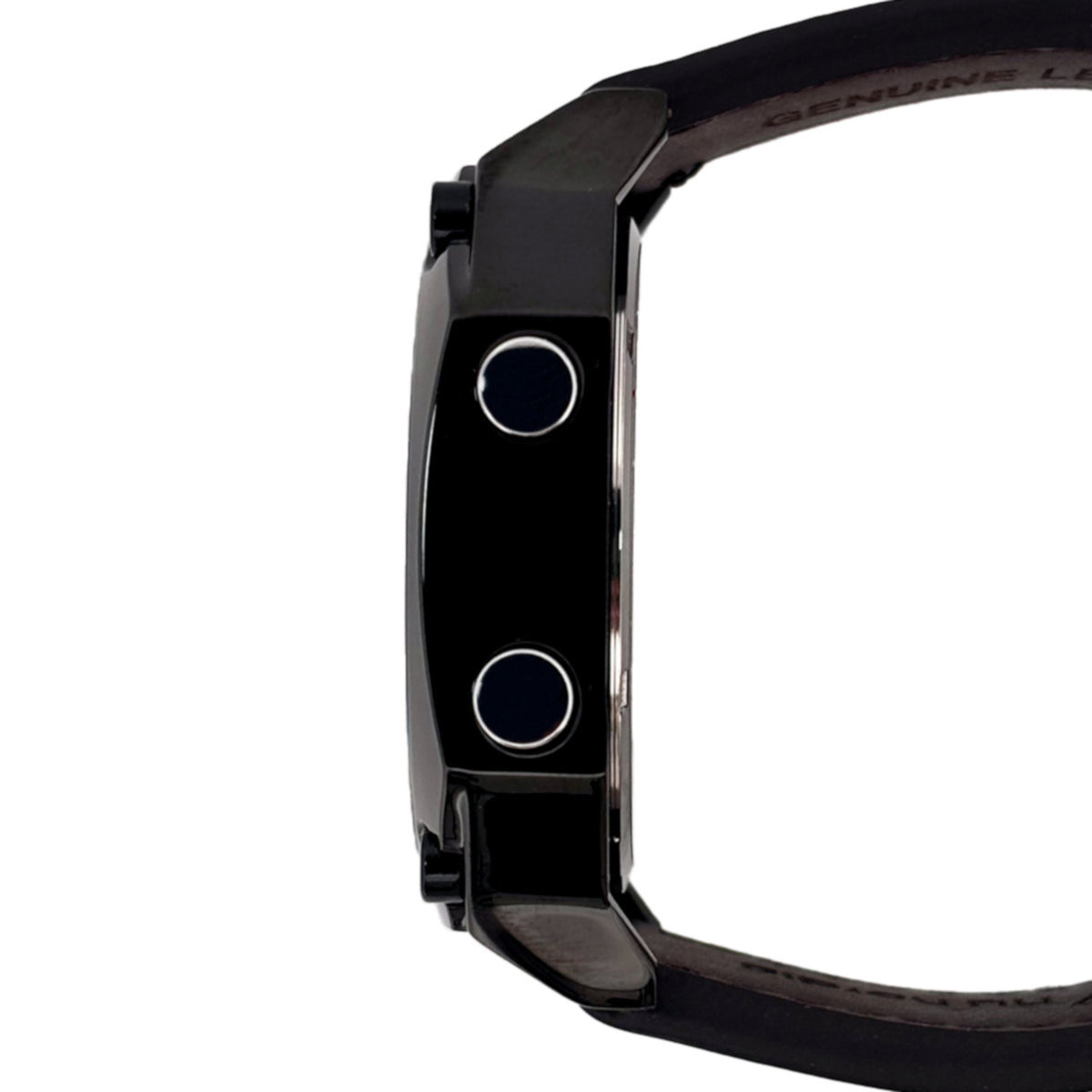 Reloj Nu Nordic Digital con Correa de Tactopiel Negra Caja Negra