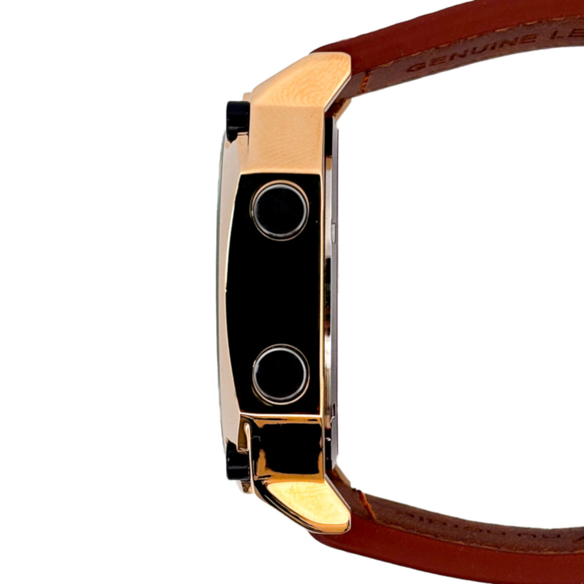 Reloj Nu Nordic Digital con Correa de Tactopiel Café