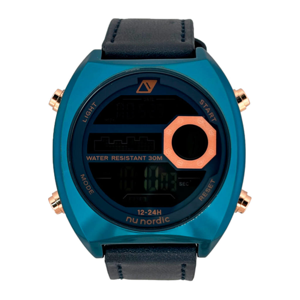 Reloj Nu Nordic Digital con Correa de Metal para Hombre