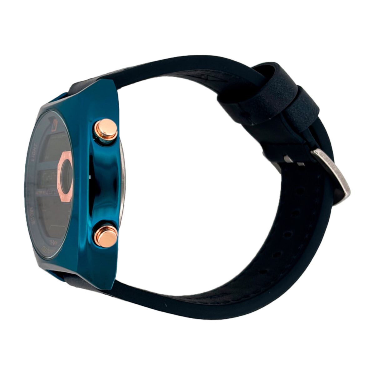 Reloj Nu Nordic Digital con Correa de Tactopiel Azul