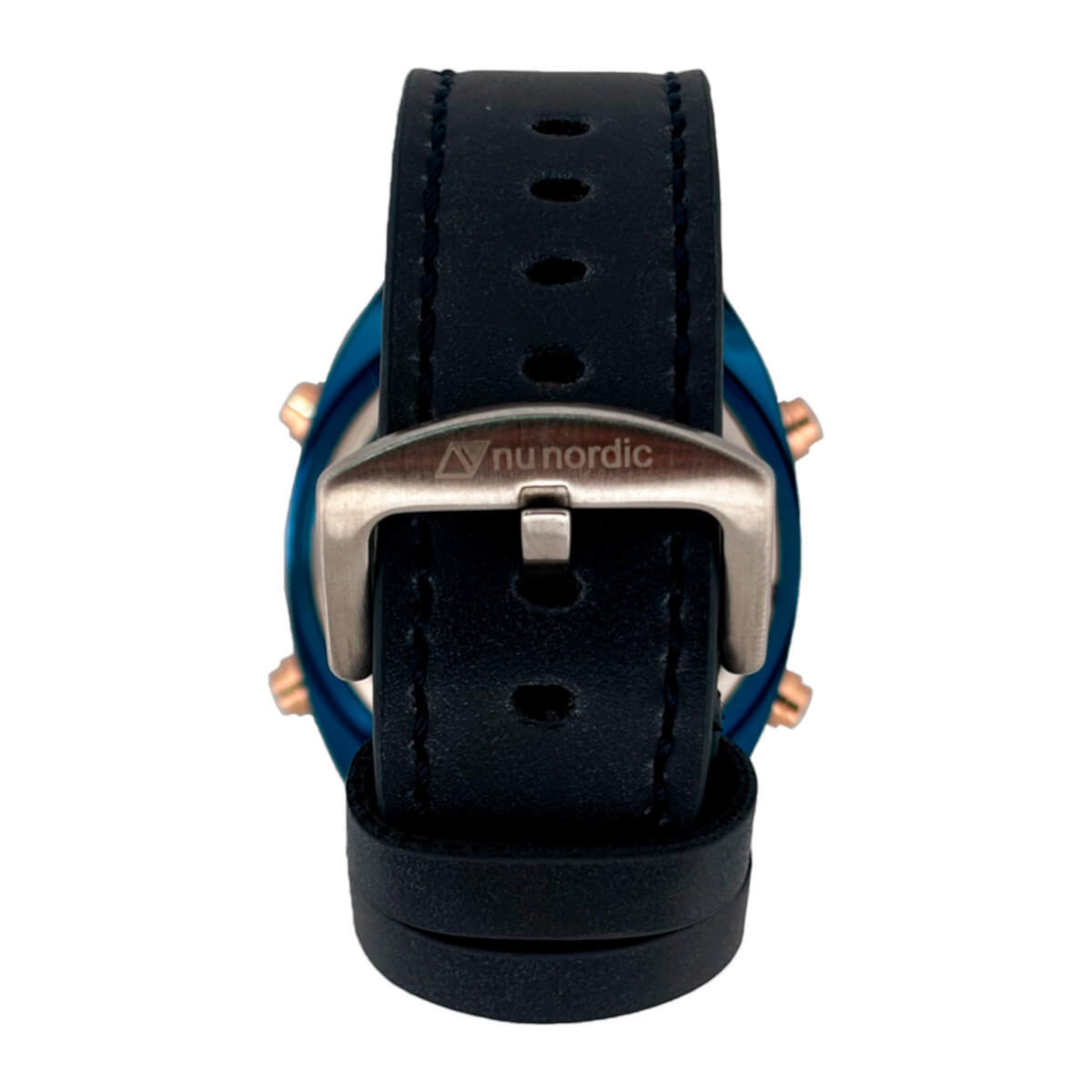 Reloj Nu Nordic Digital con Correa de Tactopiel Azul