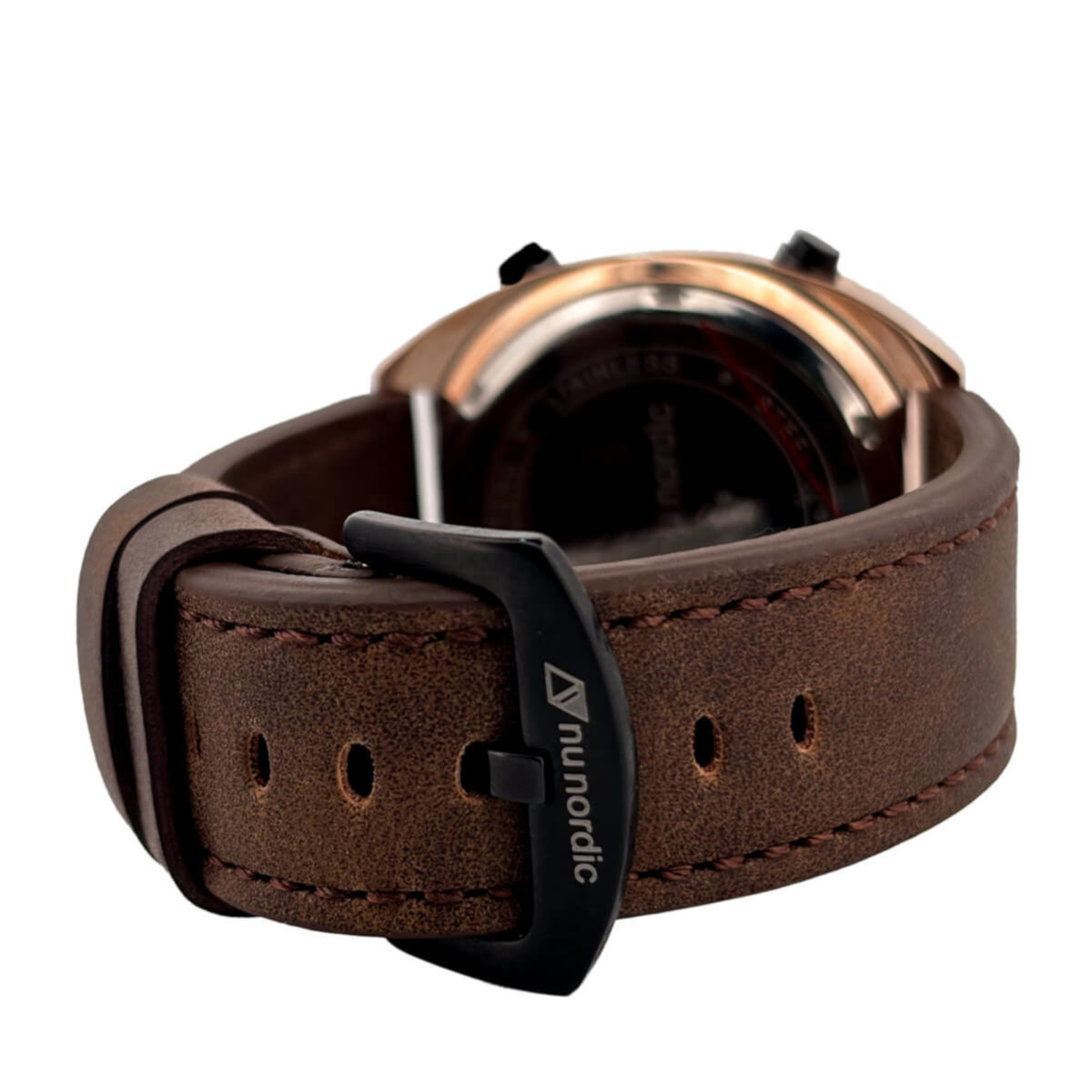 Reloj Nu Nordic Digital con Correa de Tactopiel Caja Bronce