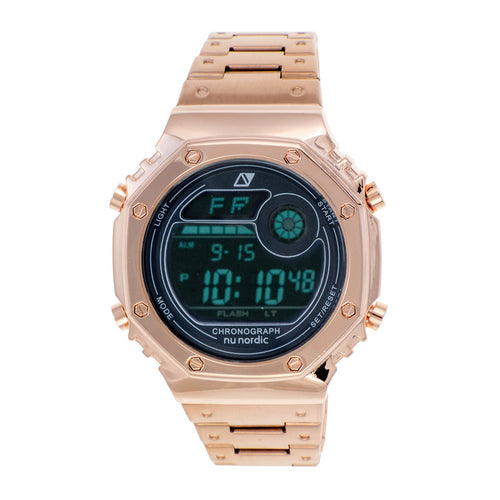 Reloj Nu Nordic Digital Caja Octagonal Extensible de Metal