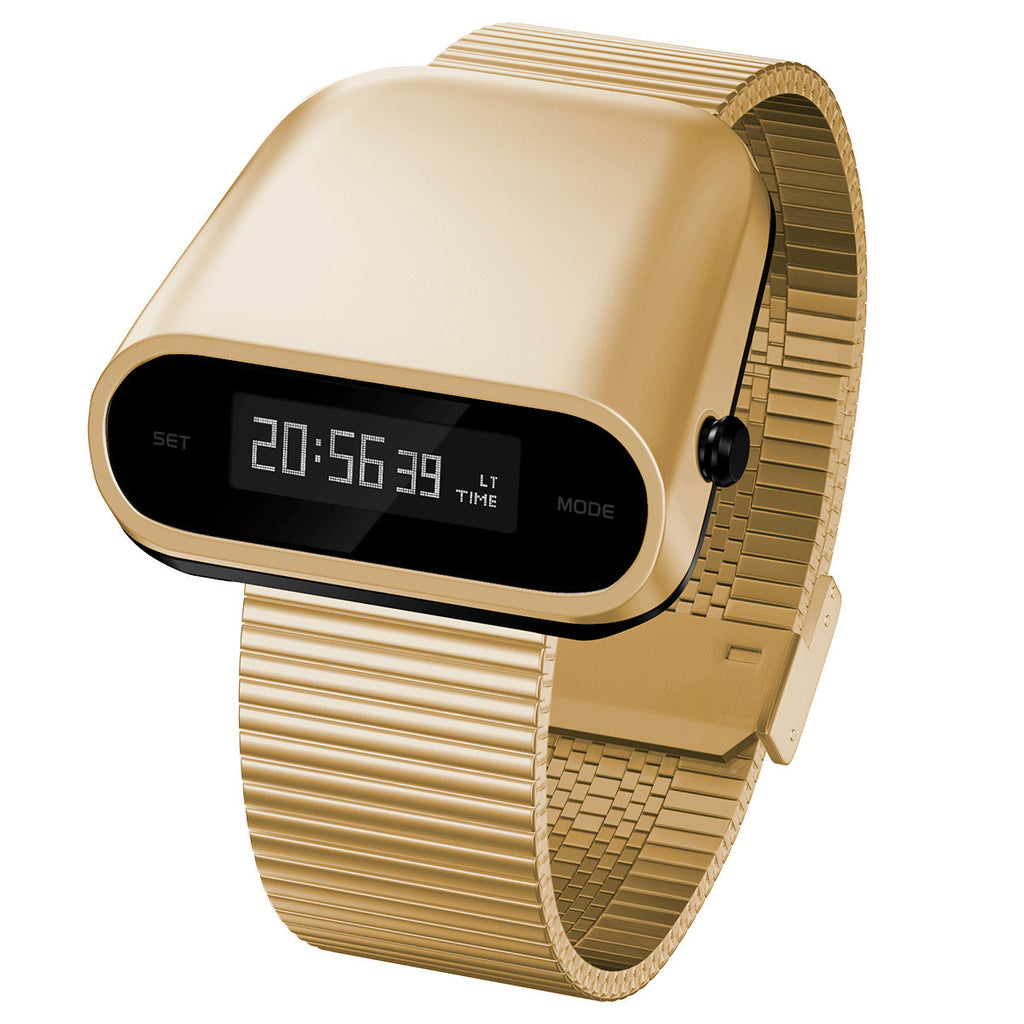 Reloj Digital Watch-E | Dorado | Acero Inoxidable