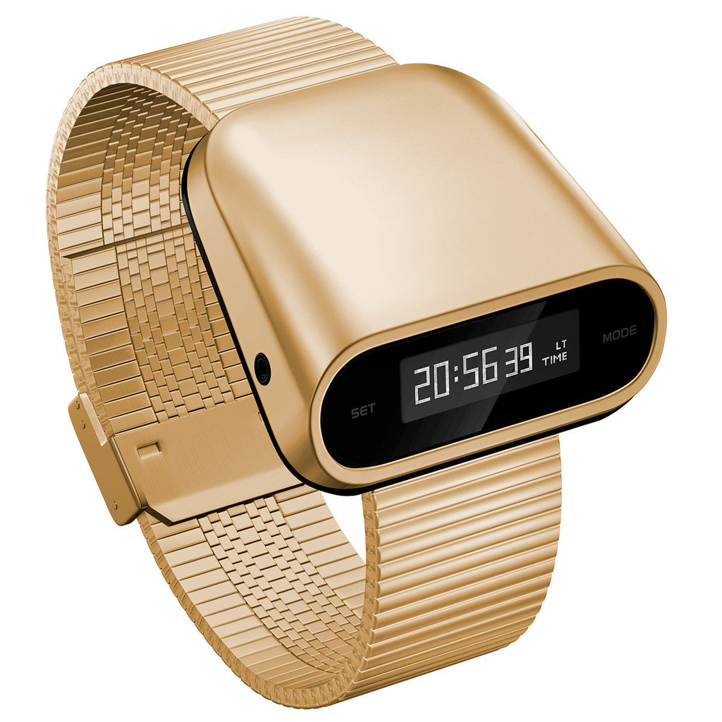 Reloj Digital Watch-E | Dorado | Acero Inoxidable