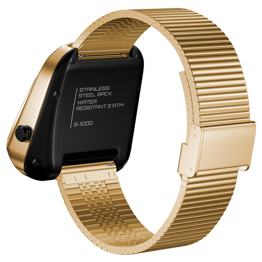Reloj Digital Watch-E | Dorado | Acero Inoxidable
