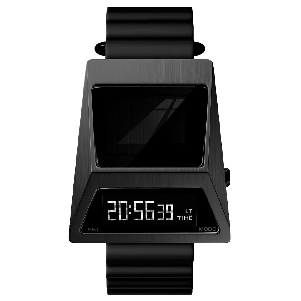 Reloj Digital Cyberwatch | Carga Solar | Negro