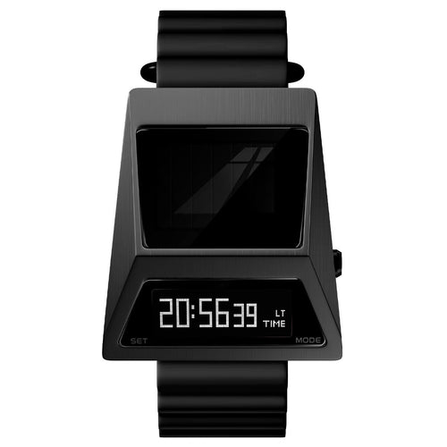 Reloj Digital Cyberwatch | Carga Solar | Negro