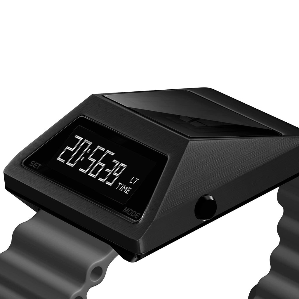 Reloj Digital Cyberwatch | Carga Solar | Negro