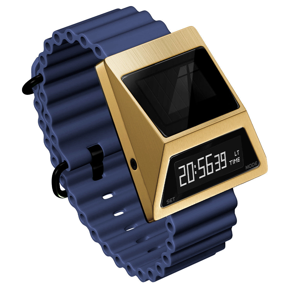 Reloj Digital Cyberwatch | Carga Solar | Dorado