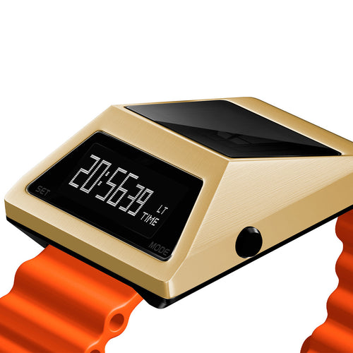 Reloj Digital Cyberwatch | Carga Solar | Dorado