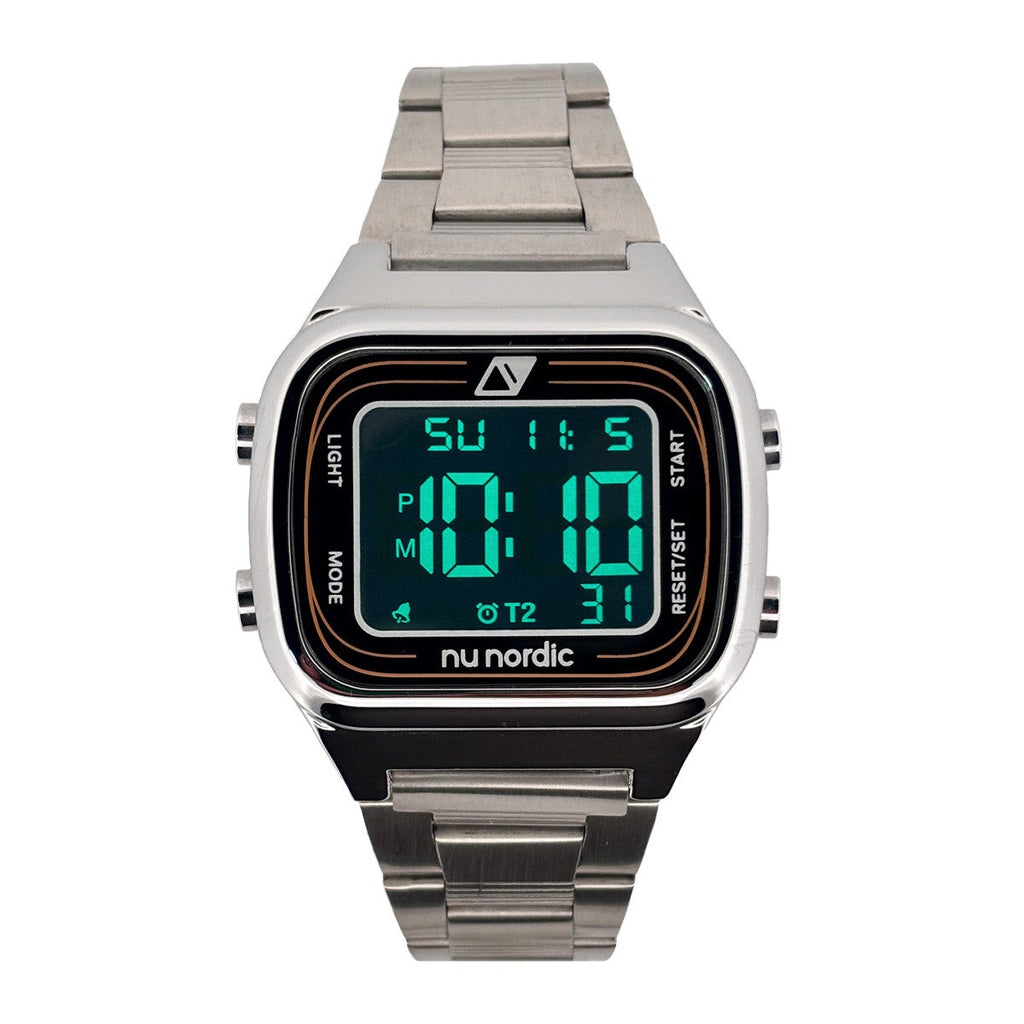 Reloj Nu Nordic Digital con Correa de Metal para Hombre