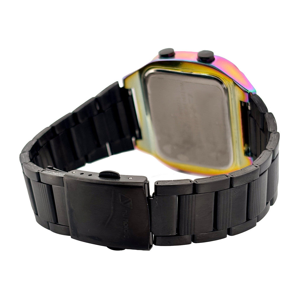 Reloj Nu Nordic Digital con Correa de Metal para Hombre